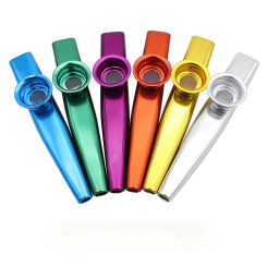 Metal Kazoo Musical Instruments Flutes Diaphragm Mouth Kazoos Musical Instruments Good Companion for Guitar