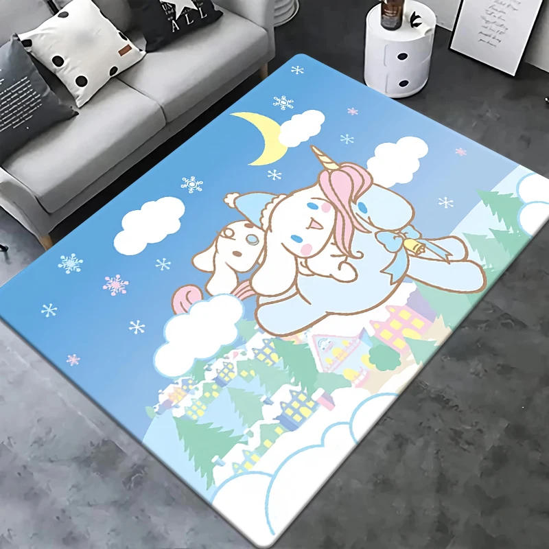 Description Picture 2 of itemMINISO&Sanrio Cinnamoroll Printed Carpet Living Room Home Decoration Sofa,Table Rug Non-slip Bedside Leisure Mat Stain-resistant