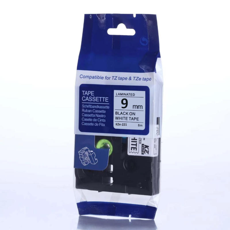 Description Picture 3 of item1pcs 9mmx8m Compatible TZe-221 TZ221 tze-325 tze121 tz-621 Labeling Laminated Tape FOR PT-H110 PT-210D Label Maker