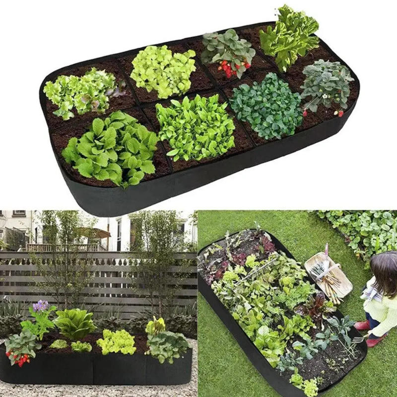 Description Picture 2 of itemGarden Planting Bag Multi-gird Felt Growing Bag Rectangle Planting Nursery Pot Vegetable Tomato Potato Planting Container Plant