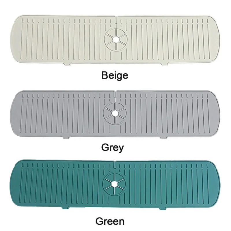 Description Picture 3 of itemKitchen Faucet Splash Pad Silicone Sink Faucet Splash Guard Mat Sponge Drain Pad Countertop Protector for Bath Kitchen Gadgets