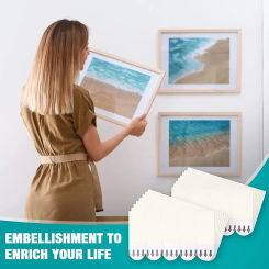 12Set Self-adhesive Damage-Free Picture&Frame Hanging Strips Wall Sticker Strong Hook DIY Photo Frame Tape