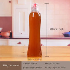 Storage Sealed Jar Mini Fresh-keeping Leak-proof Dust-proof Transparent Kitchen Tool Honey Bottle Squeeze Portable Sealed Bottle