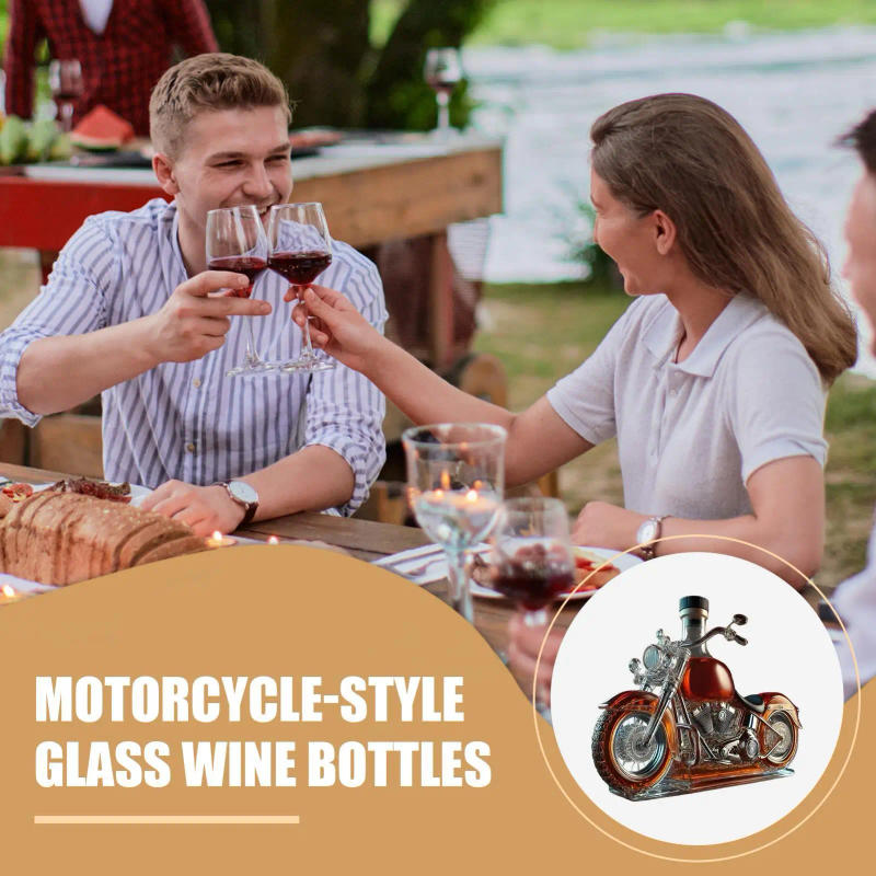 Description Picture 6 of itemFunny Motorcycle Wine Decanter Liquor Whisky Decanter Bottles Drink Bottle Liquor Dispenser For Motorcycle Lovers