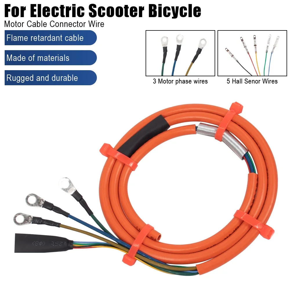 Description Picture 2 of item800W Wheel Hub Engine With 5 Hall Senor Connector Wires 2.0mm² /2.5mm² Motor Cable For Electric Scooter Bicycle Accessories
