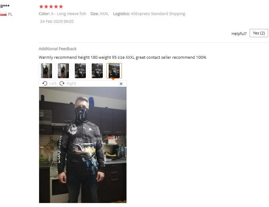 Description Picture 5 of itemProfessional Fishing Clothes Lightweight Soft Sun Clothing UV Jersey Bass Long Sleeve Black T shirt Pants Outdoor Hunting Waders