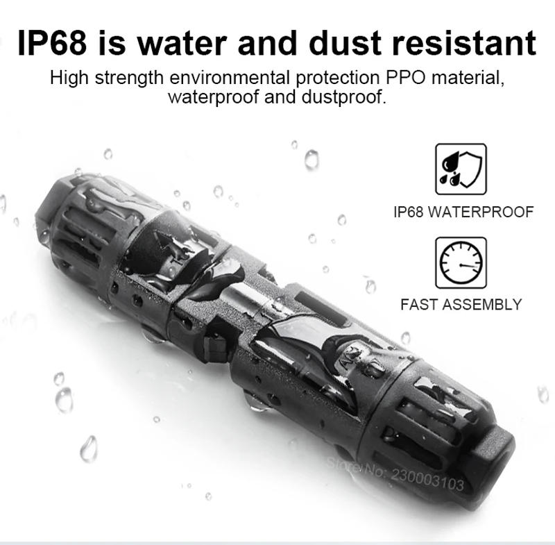 Description Picture 6 of itemSolar Panel Cable Connector 30A 1000V MC3/4 Male Female Connector with Solar Diode Fuse IP67 for Panel T Y Branch Solar Splitter