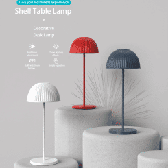 Modern Luxury Desk Night Light Camping Portable Outdoor Folding Mushroom LED Cordless Battery Rechargeable Table Lamp Restaurant
