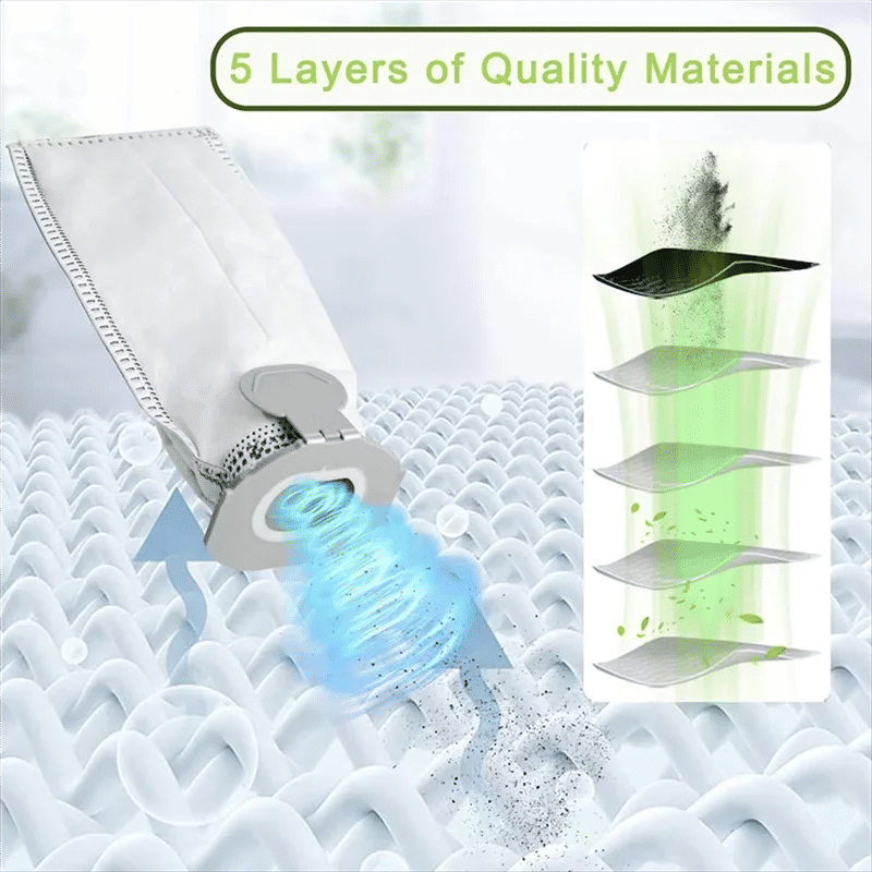 Description Picture 4 of itemA98G-Vacuum Replacement For Cordless Vacuum Cleaner Pack Of 10 Vacuum Cleaner Bags For Vorwerk Kobold