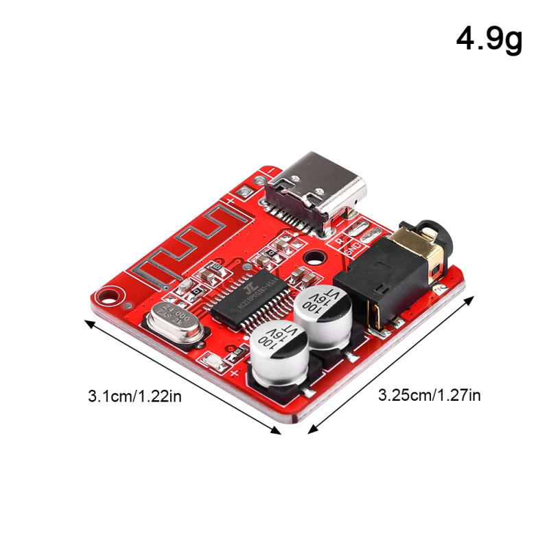 Description Picture 2 of item3W Car BT5.1 MP3 WAV Decoding Board Speaker Amplifier Audio Receiver Module Support A2DP/AVCTP/AVDTP AVRCP/HFP Lossless Decoder