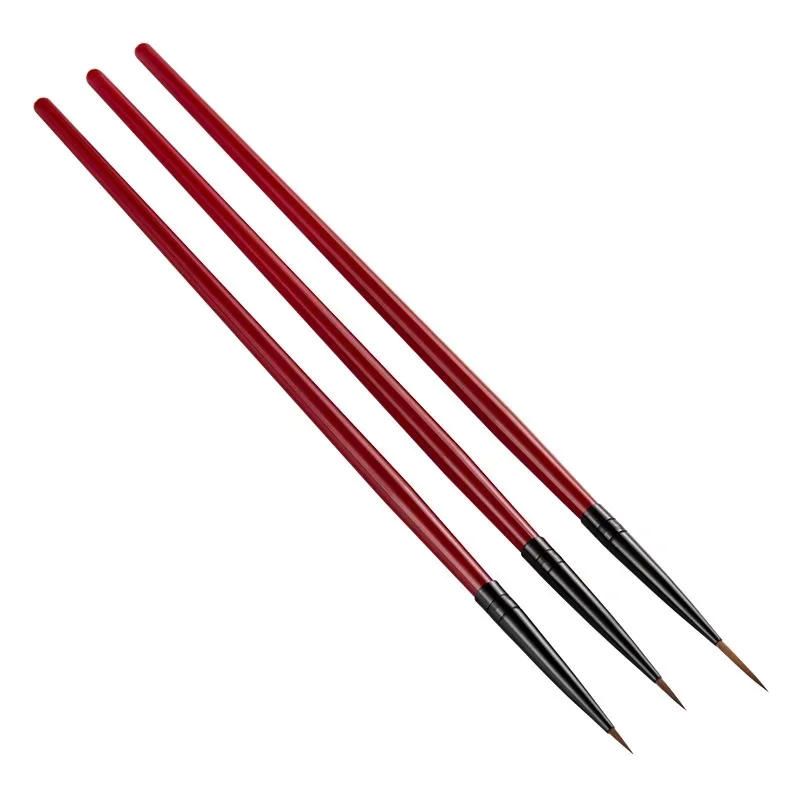 Description Picture 5 of item3Pcs/Set Nail Art Liner Painted Brush 3D Ultra-Thin French Stripe Nail Art Liner Brushes 5/7/11mm DIY UV Gel Tips Manicure Tool