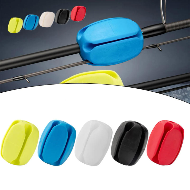 Description Picture 4 of itemFishing Rod Holder Straps Fishing Pole Straps Bundle Rod Ball Fixed Ball Rods Puller Silicone Protection Fishing Equipment