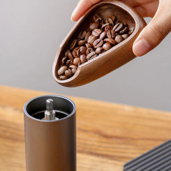 Coffee Beans Dose Trays Solid Wood Walnut Bean Shovel Scoops Measure Tea Separator Vessel Espresso Kitchen Tools