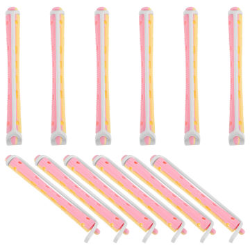 12pcs Hair Curlers Plastic Perm Rods Flexible Perm Rods Hair Rollers Hair Curling Tools for Women