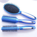 Hair Brush Set with Detangling Paddle Brush Cushion Hair Combs Hair Dryer Brush for Men Kids 3pcs ( Blue )