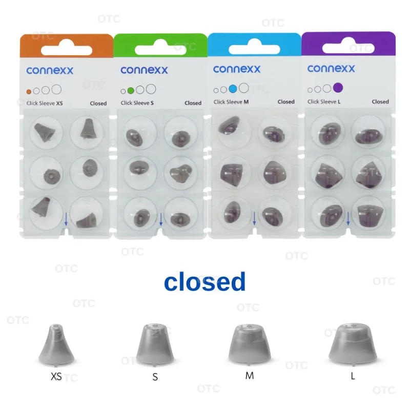 Description Picture 2 of itemSignia Rexton Vibe hearing aid open dome connexx click sleeve closed earbuds for CIC ITC hearing aids hearing aid accessories