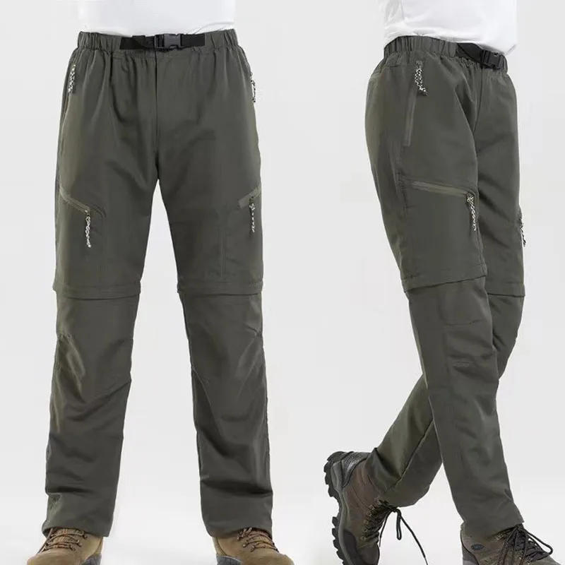 Description Picture 5 of itemMen's Summer Thin Breathable Legs Detachable Camping Hiking Trekking Climbing Pants Quick Dry Outdoor Cycling Trousers UV Proof