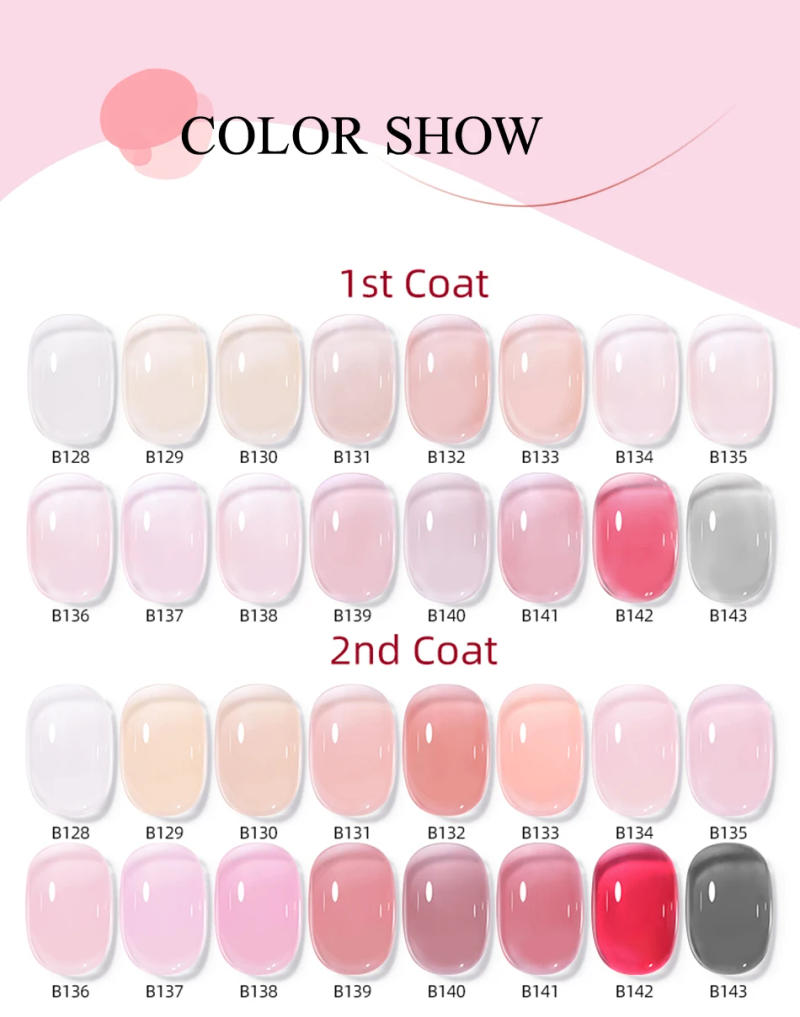 Description Picture 4 of itemUR SUGAR 7ml Dark Nude Rubber Base Gel Nail Polish Semi Permanent UV Gel LED Nail Art Varnish for Nails Manicure DIY Design