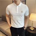 Summer Embroidered Polo Shirt for Men Fashion Short Sleeve T-shirts Men Clothing Slim Fit Casual Business Lapel Tee Tops M-4XL