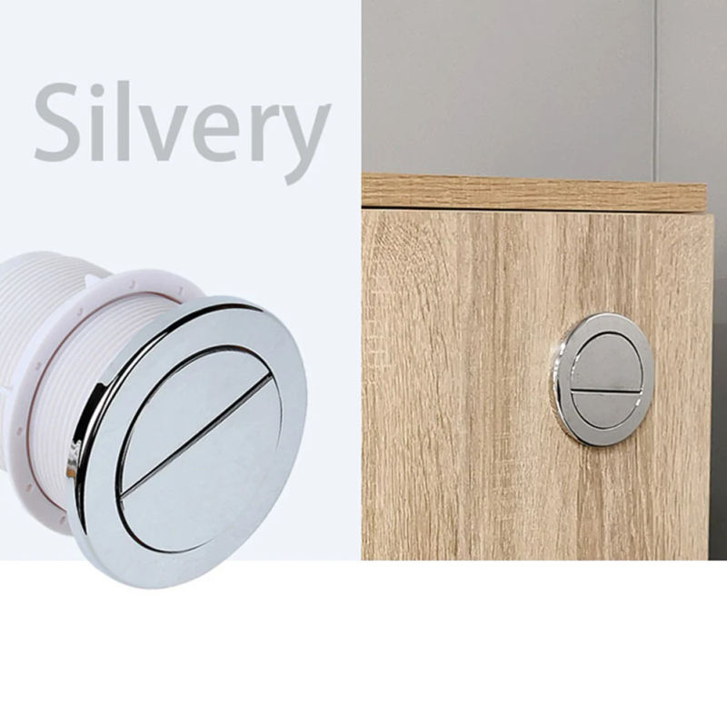 Description Picture 3 of itemBlack Twin Hose Toilet Push Button Dual Flush Air Type Pneumatic Flush Switch Home Improvement Bathroom Fixture