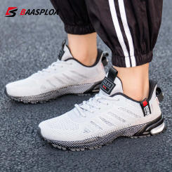 Baasploa Men Running Shoes Lightweight Sneakers Designer Sneaker Male Breathable Tennis Shoe Non Slip 2023 New Sport Shoes