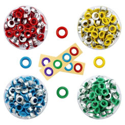 100pcs color Scrapbook Eyelets Inner Hole 5mm Metal eyelets For Scrapbooking garment clothes eyelets,Apparel Sewing