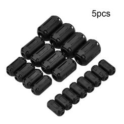 5pc Anti-interference Snap Ferrite Filter For Cable Ferrite Core Choke Clip EMC Inner Diameter 3.5/5/7/9/13mm Degaussing Filter