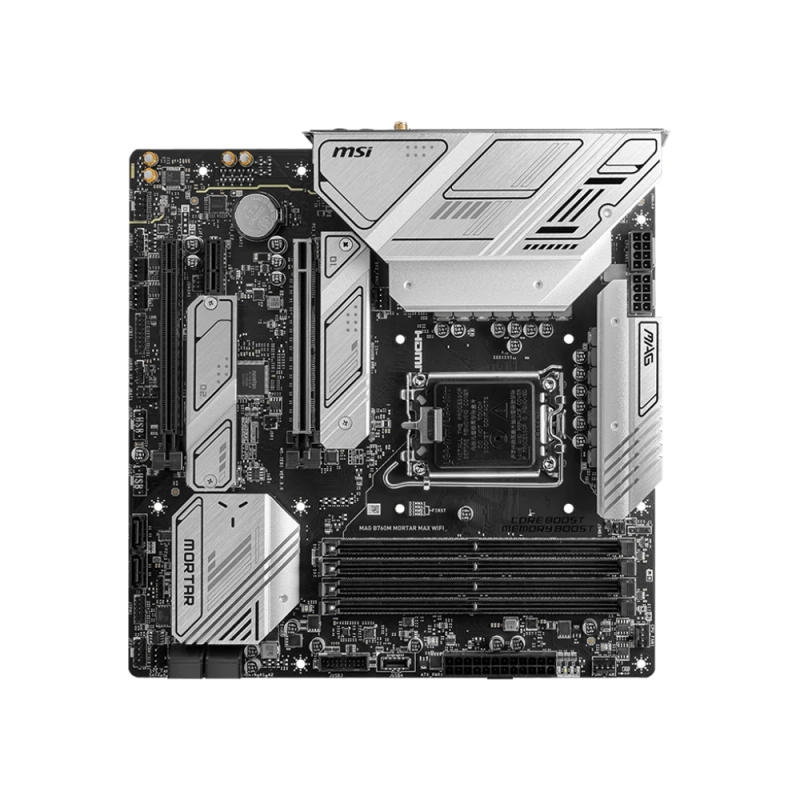 Description Picture 5 of itemMSI MAG B760M MORTAR MAX WIFI Motherboard Support 14900KF 13900K 12900K 12600K 12400F 12100F CPU DDR5 256GB HDMI NVME M.2