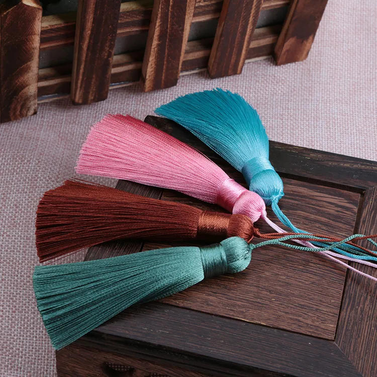 Description Picture 4 of item10pcs Silk Tassel Fringe Sewing Bang Tassel Trim Key Tassels For DIY Jewelry Making Home Curtain Craft Decor Accessory Tassels