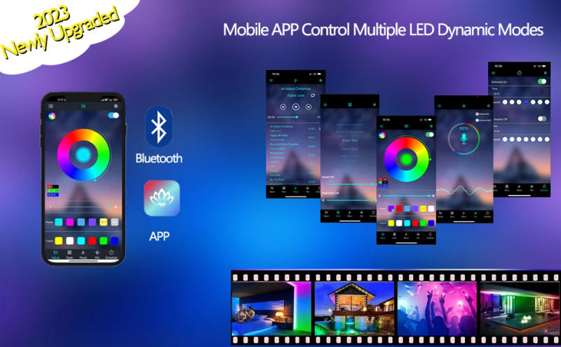 Description Picture 4 of itemLED Coffee Table,APP LED Lights,Black/White, Modern Furniture for Living Room (White)