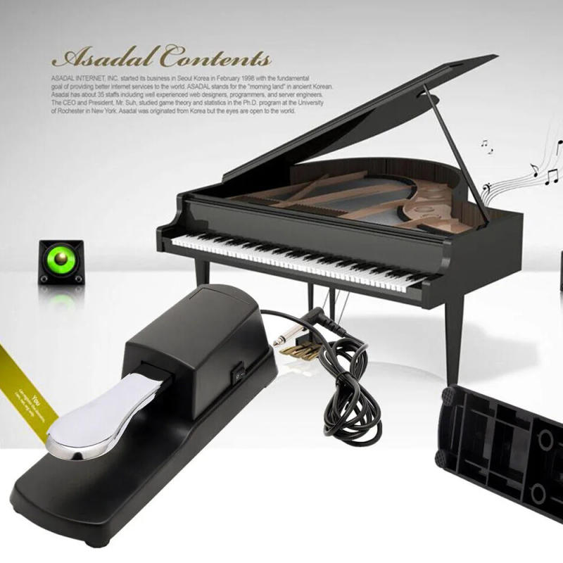 Description Picture 2 of itemUniversal Sustain Pedal Anti-Slip with Polarity Switch for MIDI Keyboard Synth Digital Pianos Electronic Drum Electric Piano
