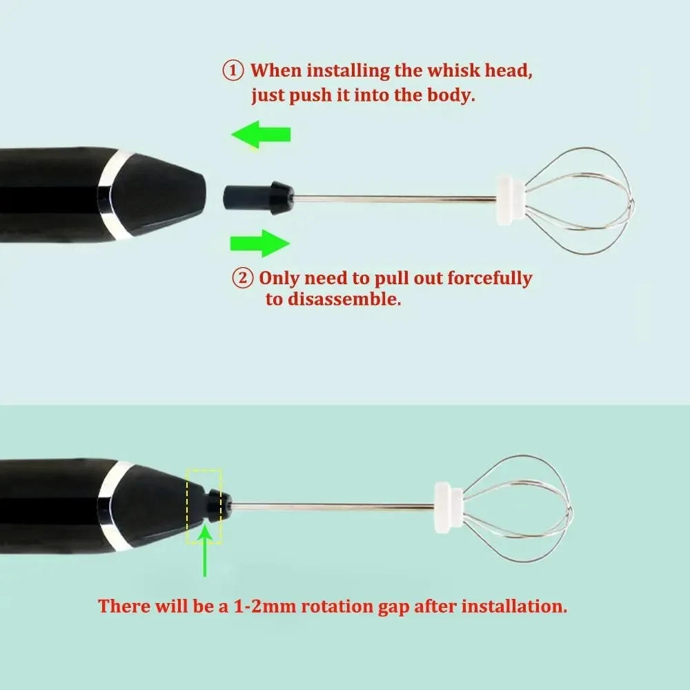 Description Picture 5 of itemProfessional Mini Handheld Foam Maker Automatic Milk Frother for Coffee Milk