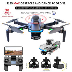 S135 Pro Rc Drone 8K Aerial Photography 3-Axis HD Dual Camera 5G FPV GPS Brushless 360° Laser Obstacle Avoidance RC Quadcopter