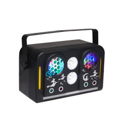 Stage Dj Lights LED 40W Beam Pattern Red Green Laser Picture Strobe Stage Light DMX512 Remote Control For Disco Party Nightclub