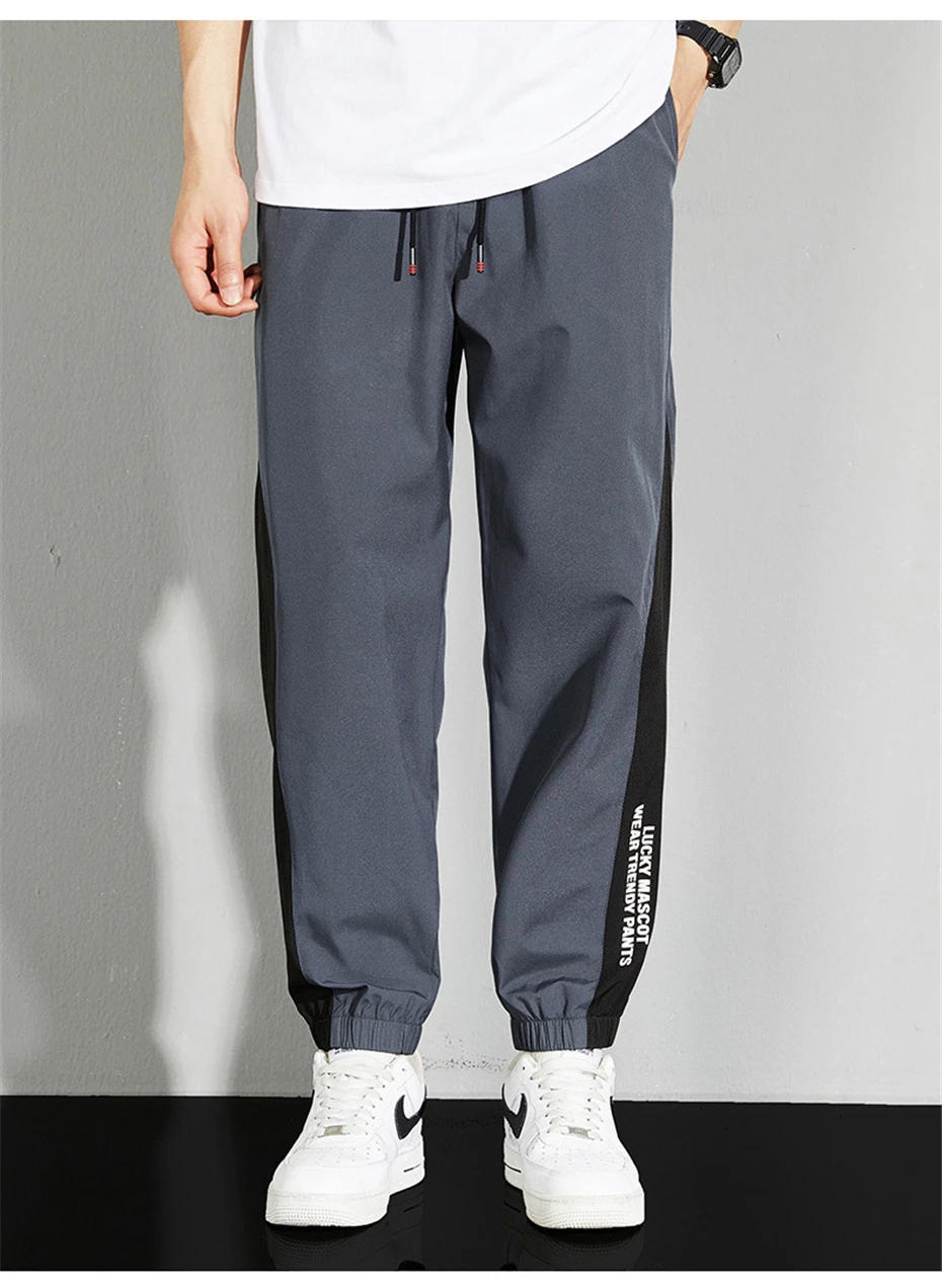 Description Picture 5 of itemSweatpants Men Jogger Pants Plus Size 8XL Fashion Casual Patchwork Trousers Male Big Size Joggers Elastic Waist