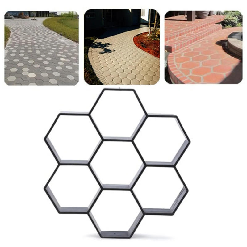 Description Picture 6 of itemDIY Plastic Pavement Brick Concrete Stepping Stone Cement Mould Reusable DIY Manually Paving Road Mold Maker Road Pavement Paver