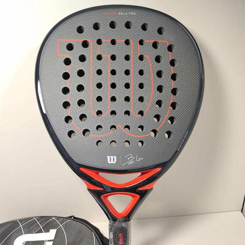 Description Picture 2 of itemWilson Professional Tennis Rackets Carbon Fibre Surface Diamond Shape with Eva Memory Flex Foam Core Padel Tennis Racquets