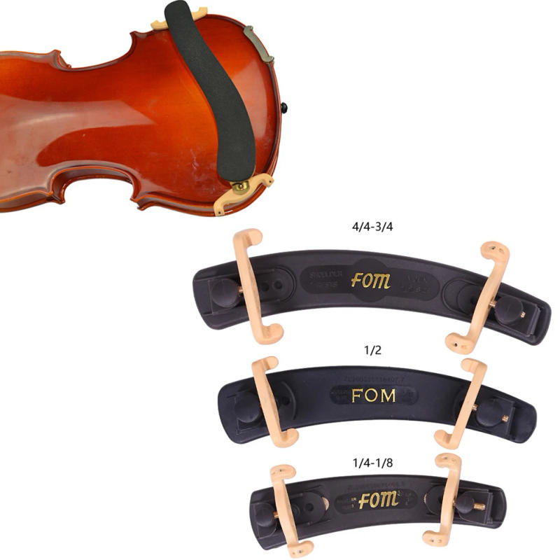 Description Picture 2 of itemViolin Shoulder Rest Padded Fiddle Soft Cotton Sponge Cushion Adjustable Support For 1/8 1/4 3/4 4/4 Violins Accessories