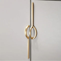 New Chinese Wardrobe Door Handle Gold Antique Solid Cabinet Handle Door Drawer Drawer Pulls Cupboard Handles Furniture Hardware