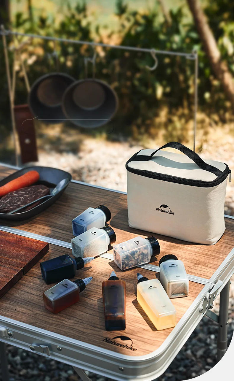 Description Picture 2 of itemNaturehike Outdoor Camping Picnic Barbecue Kitchen Portable Seasoning Jar Set Cookware Can Bottles