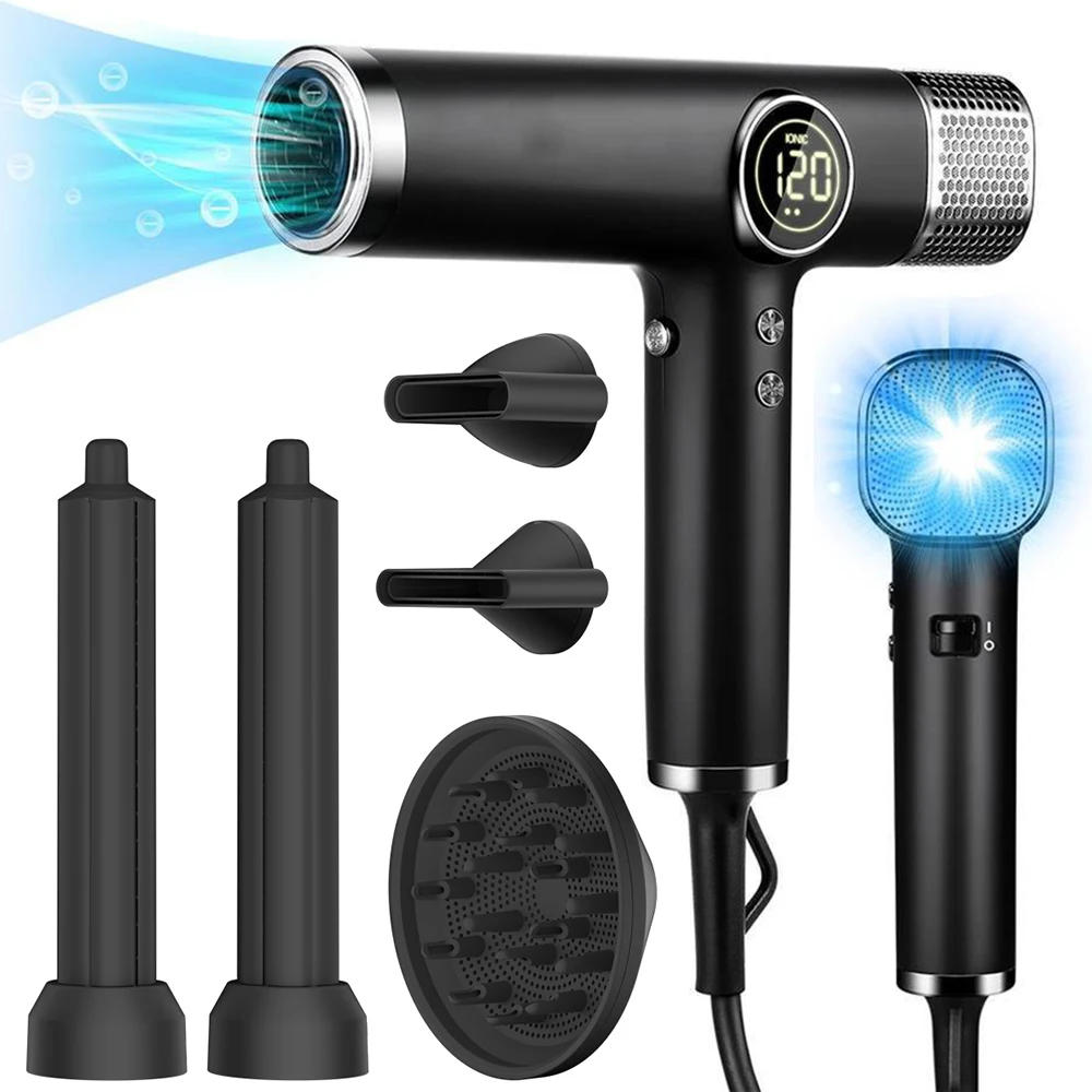 Description Picture 4 of itemProfessional 110000rpm Brushless Hair Dryer Negative Ions Blow Dryer Super Powerful Wind Lownoise Salon 1600W Electric Blower