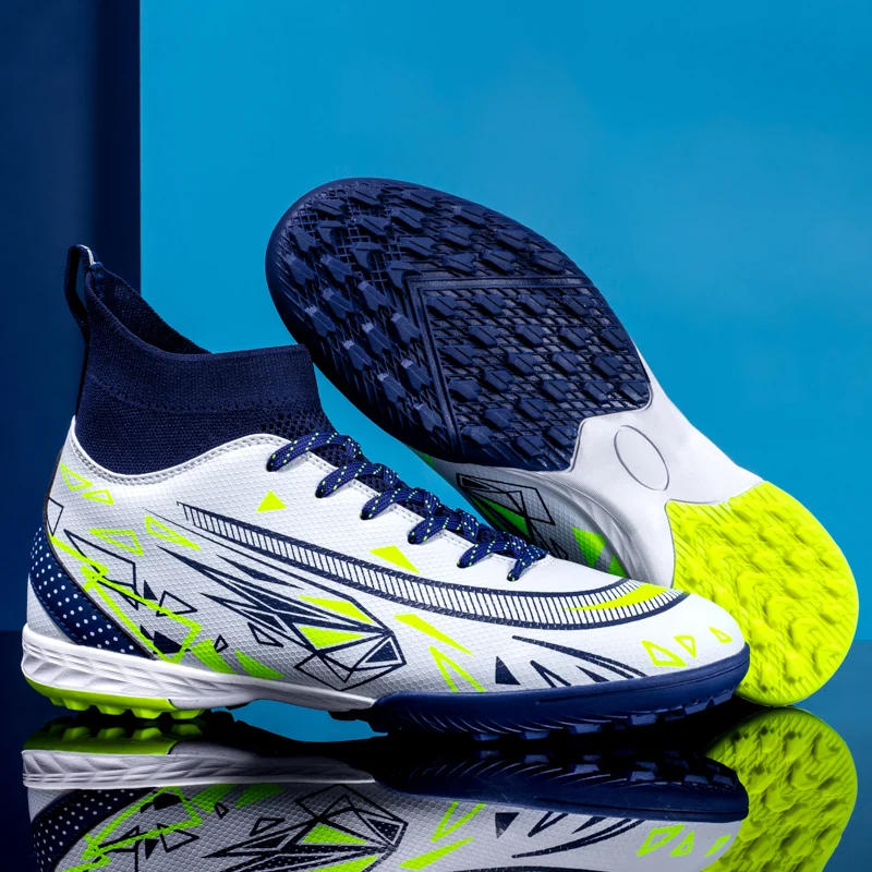 Description Picture 5 of itemOutdoor Men TF Soccer Shoes  High Ankle Football Boots Non-Slip Training Grass Sport Turf FG Training Wholesale Indoor Futsal
