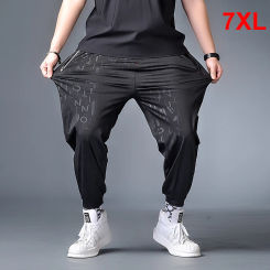 Big Size Pants Men Jogger Streetwear Casual Harem Pant Oversize Sweatpants Letter Print Trousers Plus Size 6XL 7XL HX406
