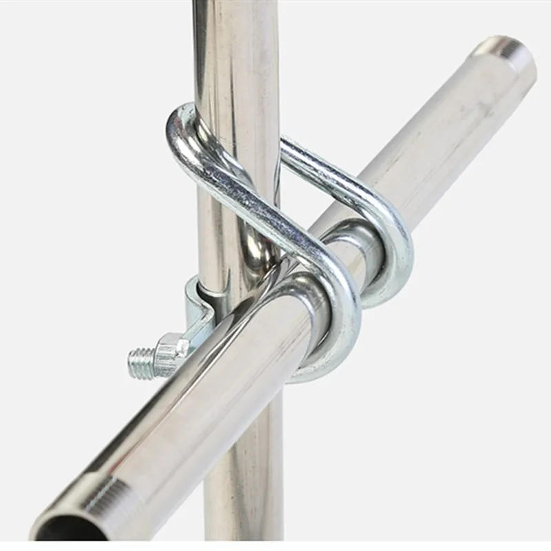 Description Picture 6 of item20-60 Tube Pipe Clamp Garden Supplies Plant Support Plant Cages Supports 304&GALV Galvanized Stainless Steel Double U Cross Bolt