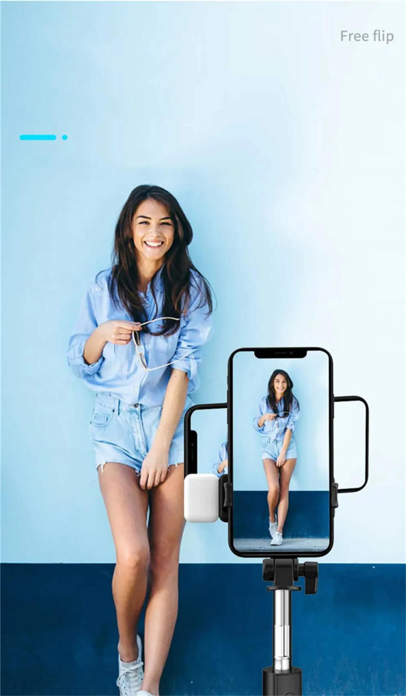 Description Picture 6 of itemCell Phone Selfie Stick Tripod Bluetooth Remote Wireless Selfi Stick Phone Holder Stand with Beauty Fill Light for Phone