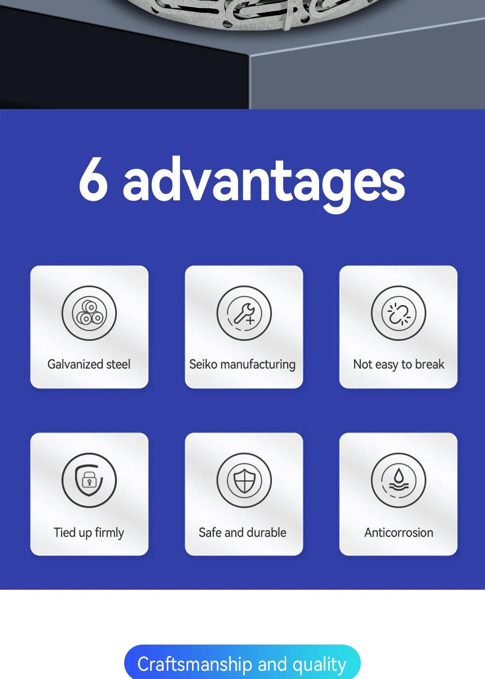 Description Picture 3 of item1~10m Metal Floor Heating Cable Straps,  Heating Wires Accessories Cable Clips for Floor, Roof and Gutter Installation