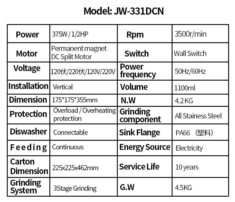 Description Picture 5 of item110V-120V Kitchen food waste disposer kitchen appliance garbage disposal 음식물쓰레기 분쇄기 cozinha