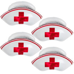 Nurse Day Theme Party Decoration Aluminium Film Balloon, Hospital Staff Party Decoration Nurse Balloon,Nurse Hat Balloon