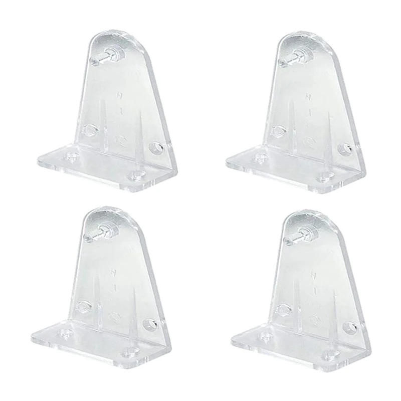 Description Picture 3 of item10 Pieces Hold Down Brackets Clear Plastic Blinds Bottom Holder Clips Replacement for 2 Inch Horizontal Blinds Shades for