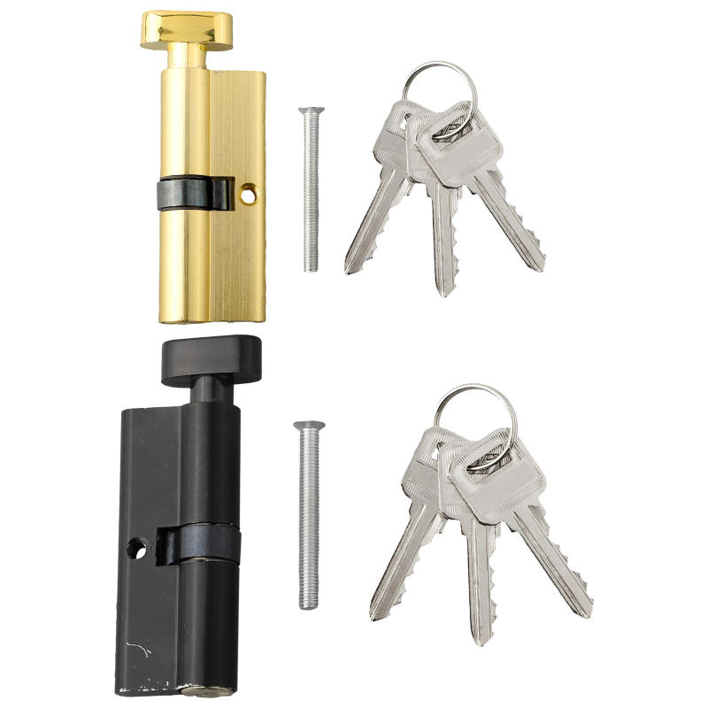Description Picture 3 of itemDoor Lock Cylinder Aluminum Thumb Turn Cylinder Door Lock Core With 3 Keys Security  Anti-theft Furniture Locks Keys